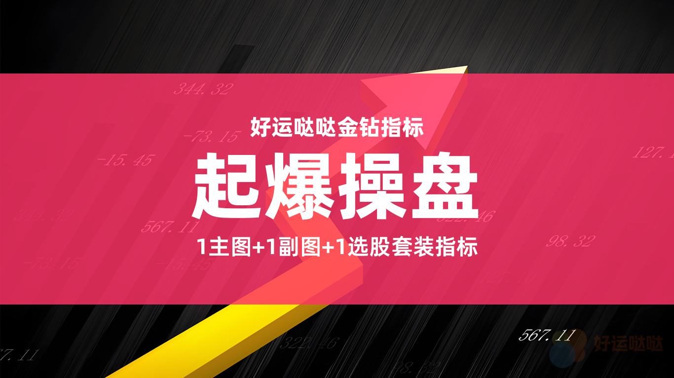【金钻指标】通达信《起爆操盘》1主图+1副图+1选股 金钻指标公式套装-好运哒哒指标源码网