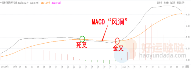 【看图识股】“乘风而起”做波段，MACD风洞战法！-好运哒哒指标源码网