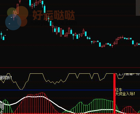 通达信大资金入场副图指标公式（附图） - 好运哒哒指标公式网-好运哒哒指标公式网